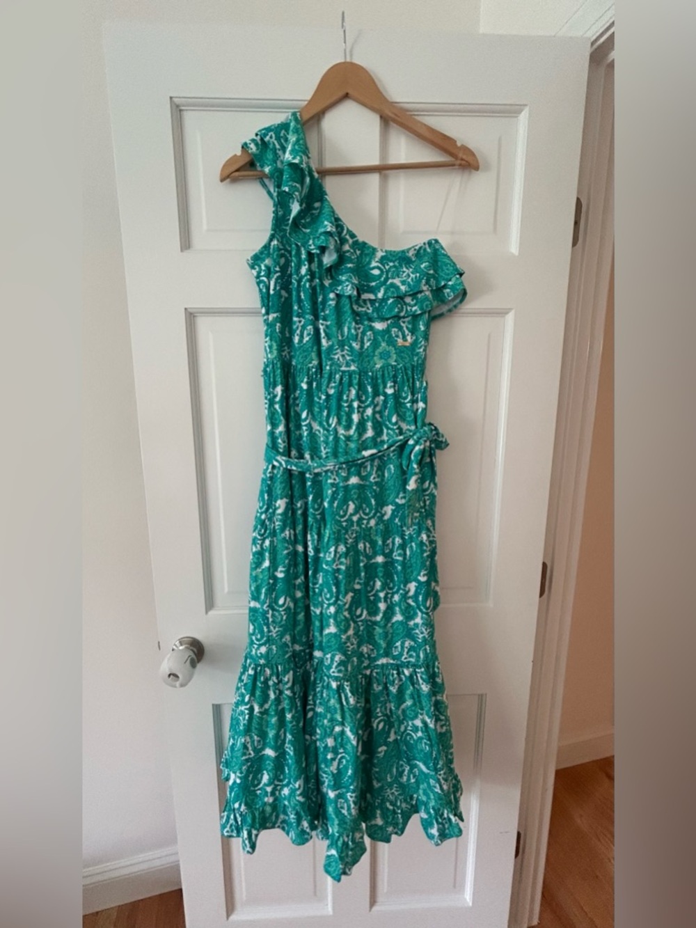 Cabana Life One Shoulder Teal Dress